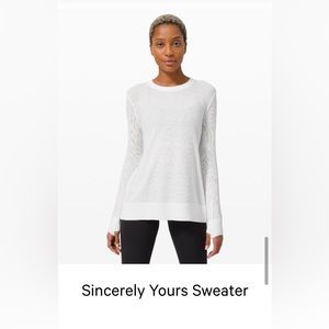 Lululemon Sincerely Yours Sweater